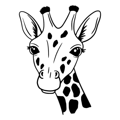 Giraffe silhouette